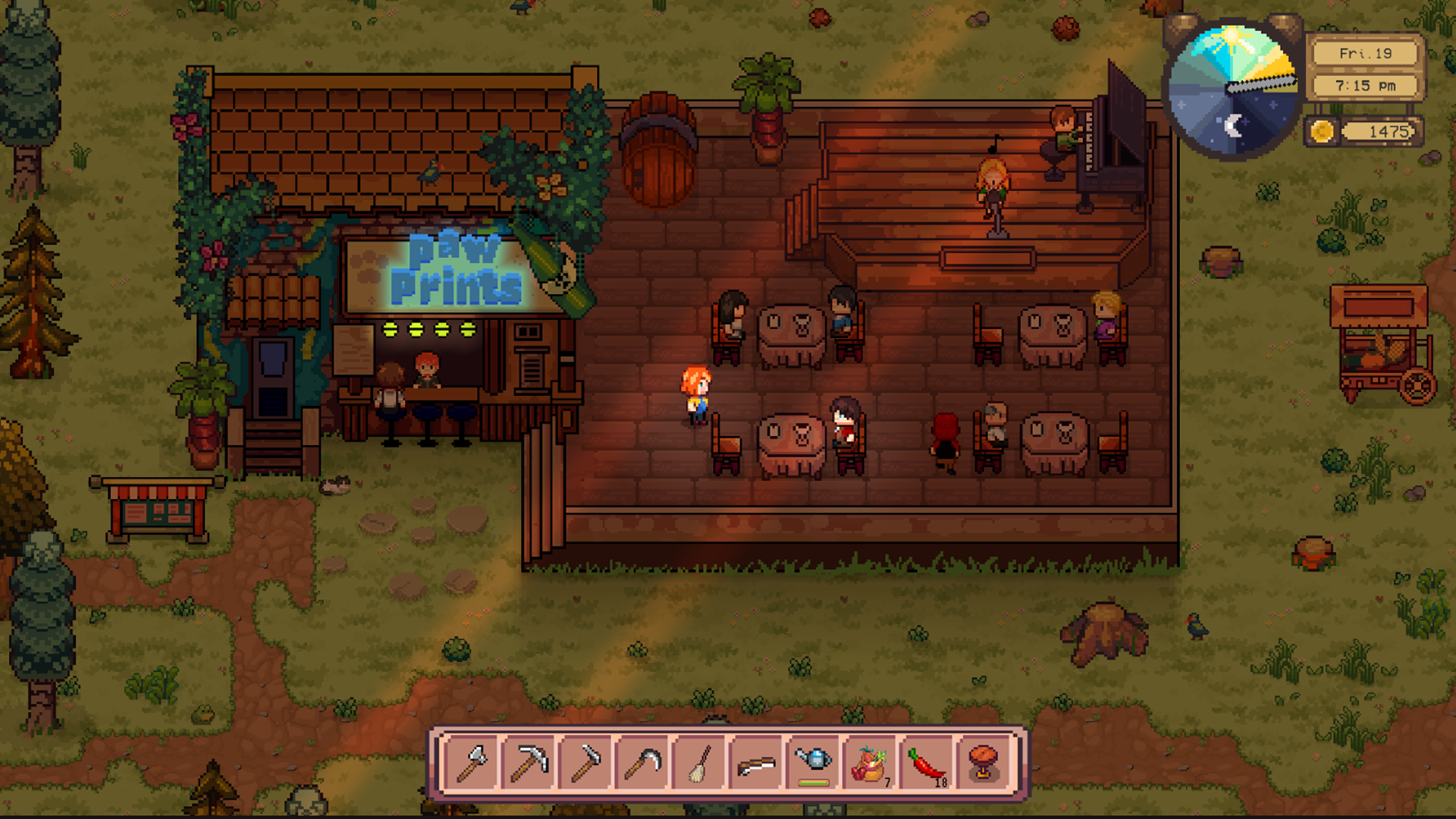 Cozy lodge interior in Pawsome Resort